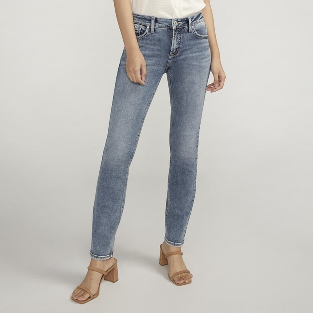 Silver Jeans Co Elyse skinny low rise Sz W 24‎ / 31 medium wash